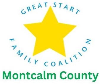Blue, font, yellow start, MCGSC, Montcalm Great Start Collaborative